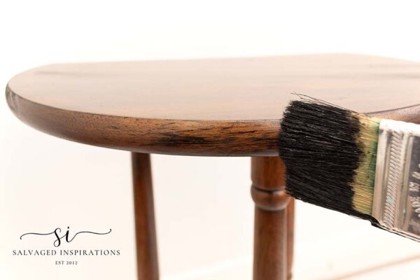 How To Gel Stain Over Stained Wood - Salvaged Inspirations - Grain Enhancing Polish For Stained Wood