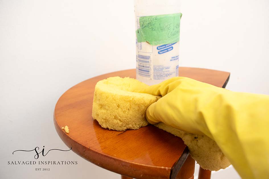 How To Gel Stain Over Stained Wood - Salvaged Inspirations