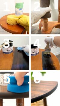 How To Gel Stain Over Stained Wood - Salvaged Inspirations