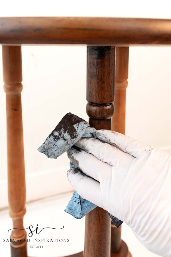 How To Gel Stain Over Stained Wood - Salvaged Inspirations