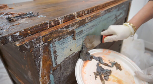 How To Black Wash Over An Existing Furniture Finish - Salvaged Inspirations