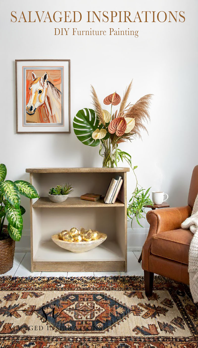 Laminate Book Shelf Painted and Styled Ai – Salvaged Inspirations ...