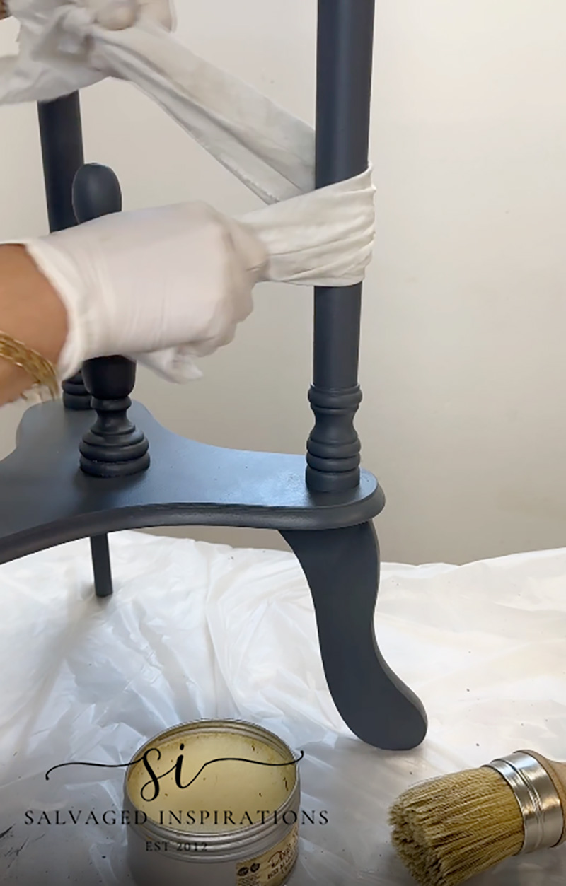 Buffing Furniture Salve Finish