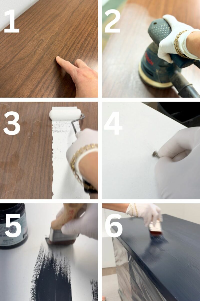How To Paint Laminate Furniture - Step by Step