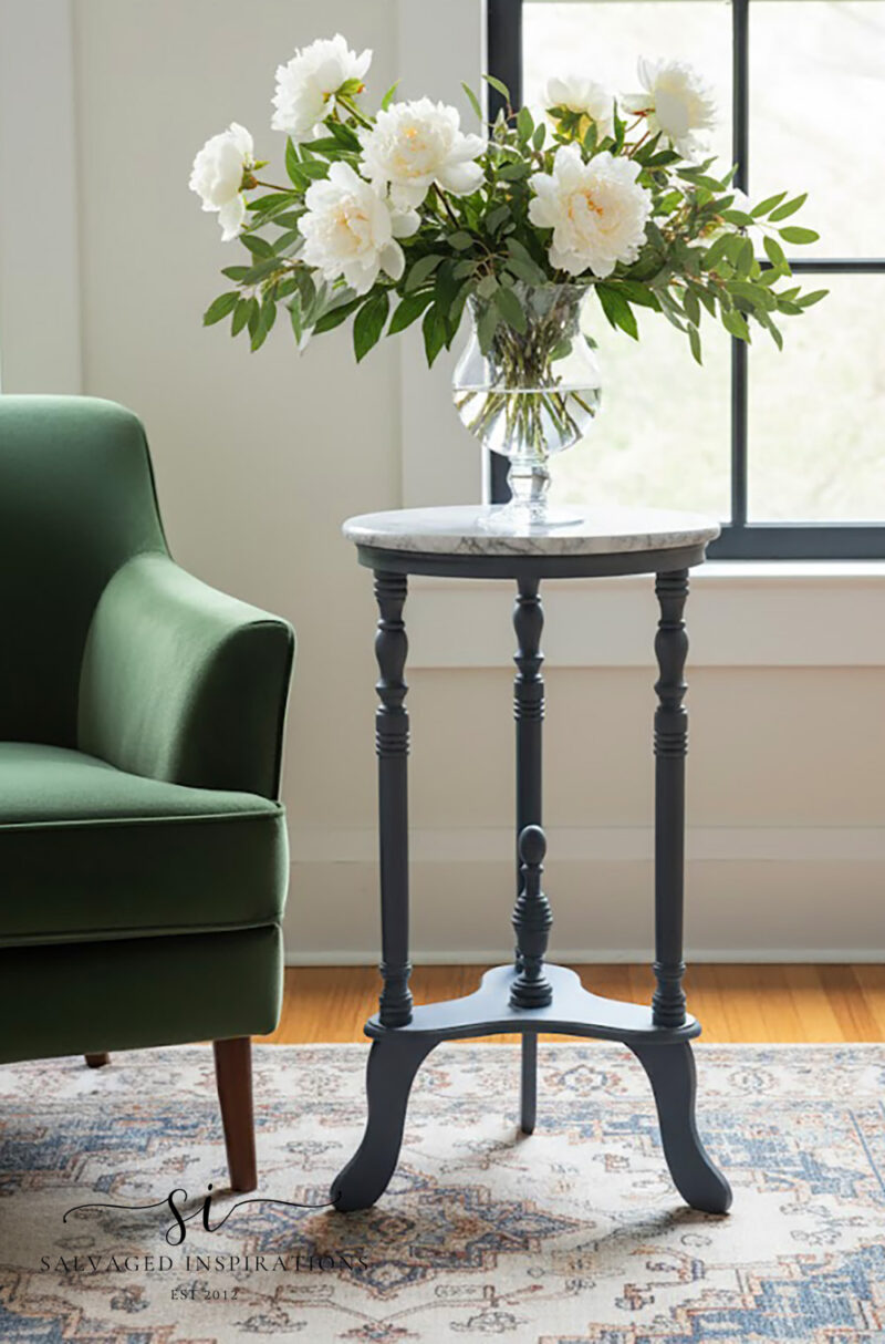 Marble-Top Plant Stand in Room 1