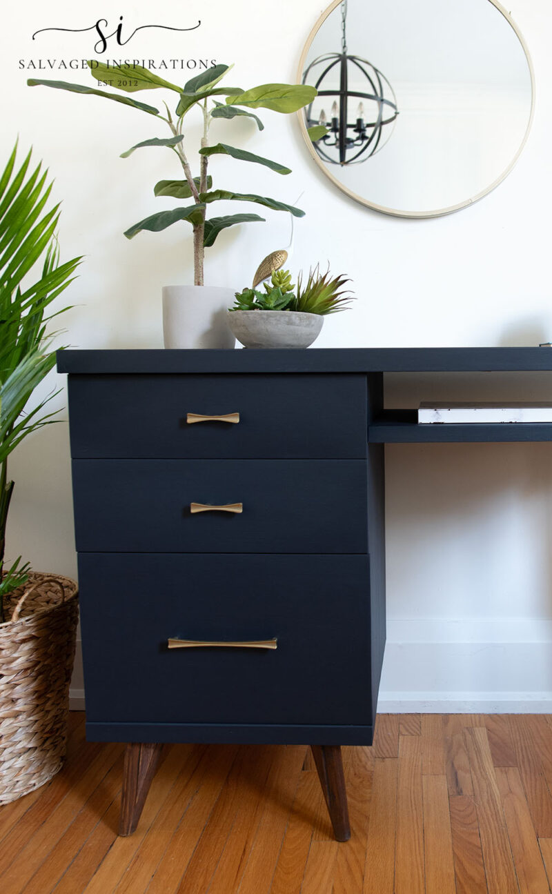 Painted And Stained Writing Desk 1