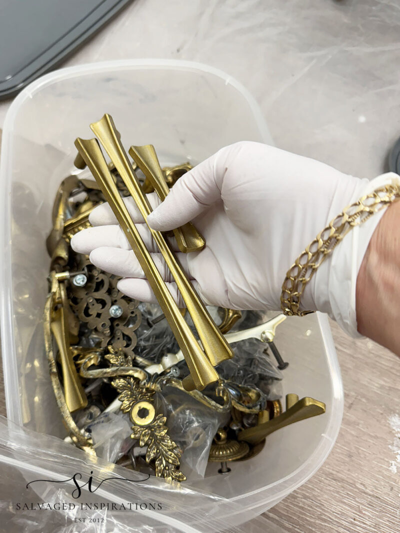 Repurposed Hardware for MCM Writing Desk