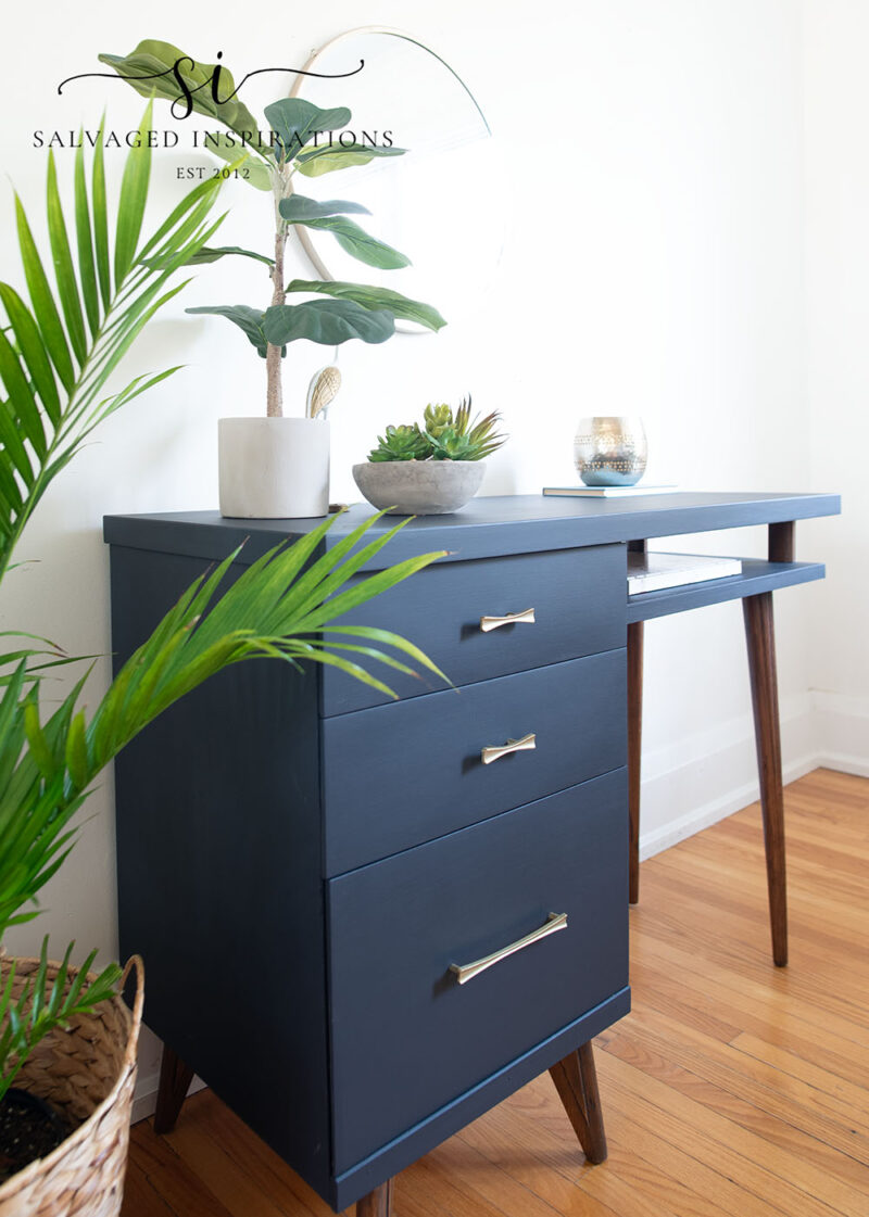Side View Mid Century Writing Desk