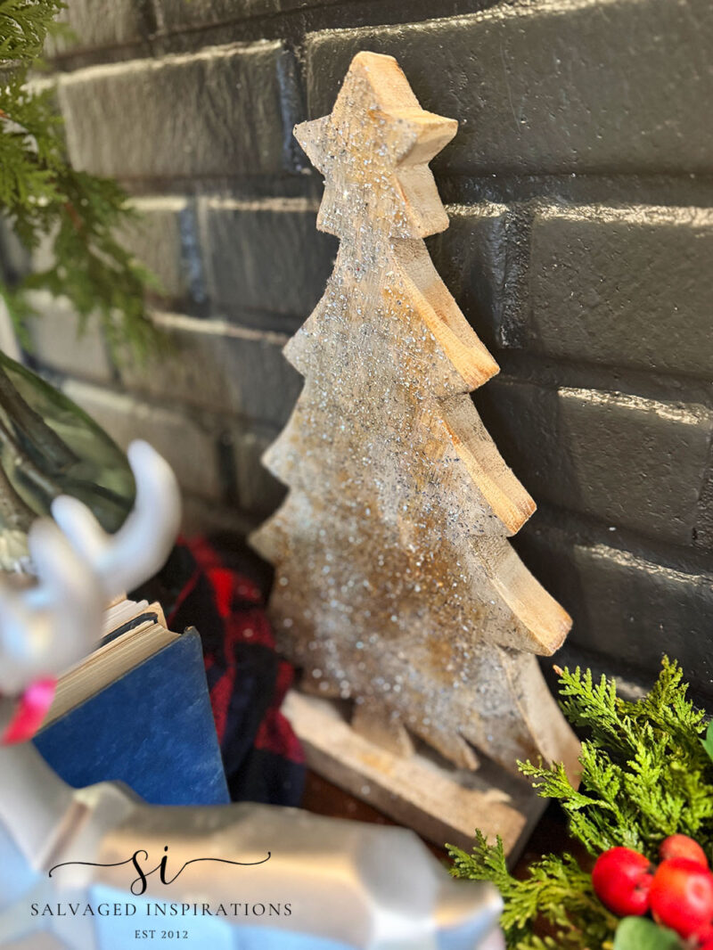 Thrifted Wood Tree Decor
