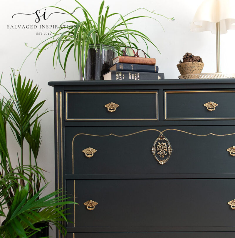 Close Up of Gold Pen Detailing on Furniture
