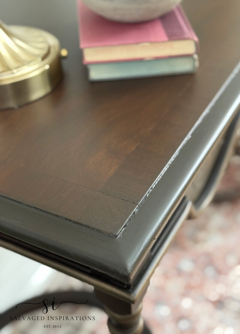 Repaired Lifted Veneer on Table