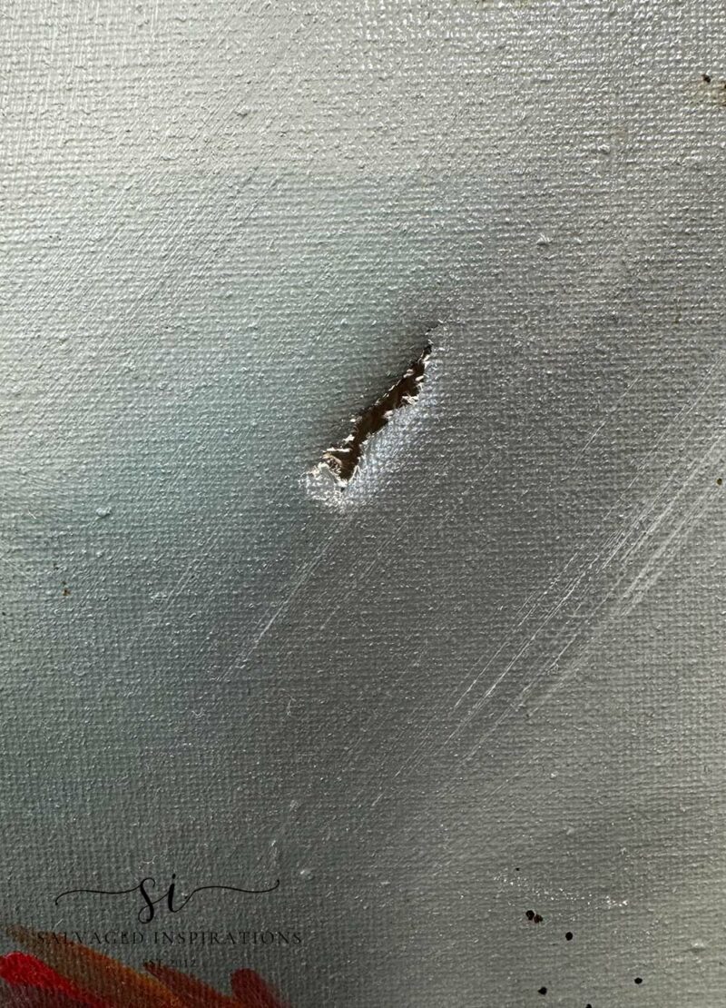 Torn Painting Canvas Before