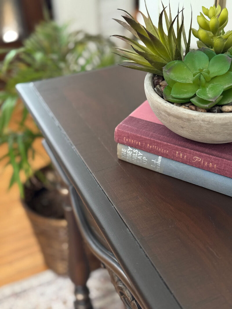 Vintage Veneer Table Top Repaired