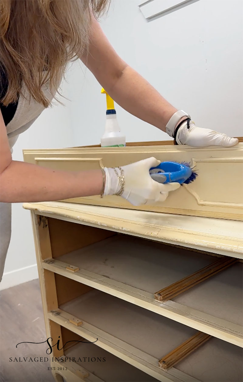 Cleaning A Thrifted French Provincial Dresser