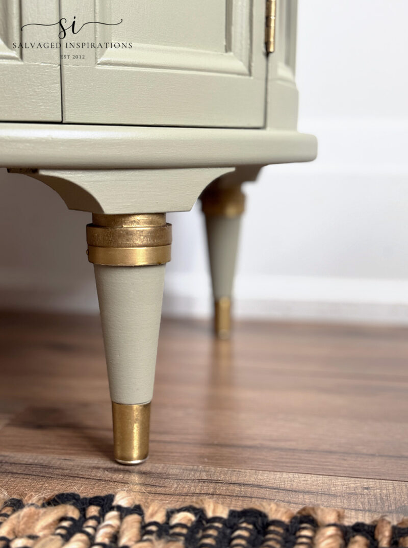 Close Up of Gilded Brass Feet