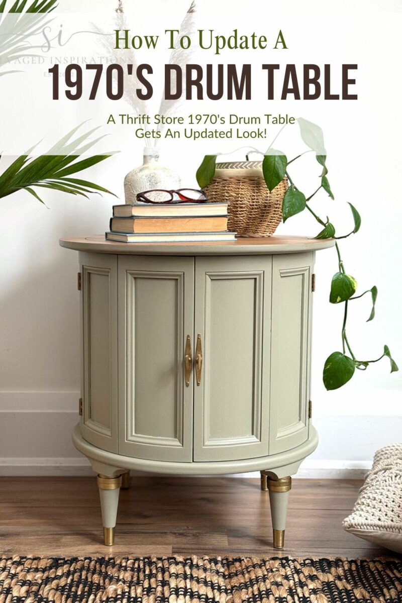 How to Update A 1970's Drum Table