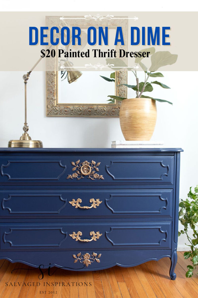 Pinterest Pin - How To Paint Thrift Furniture On A Dime