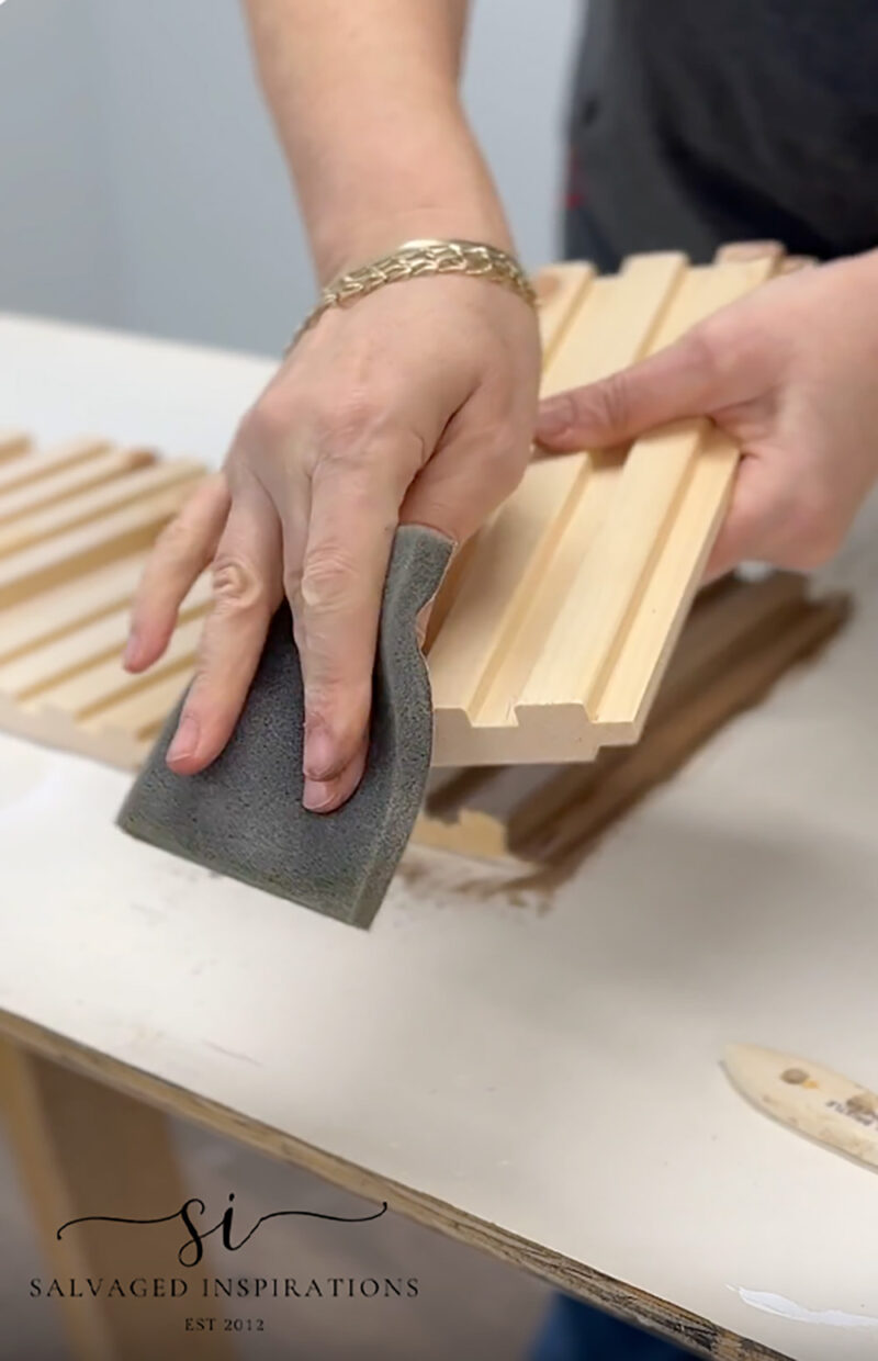 Sanding Fluted Wood Boards