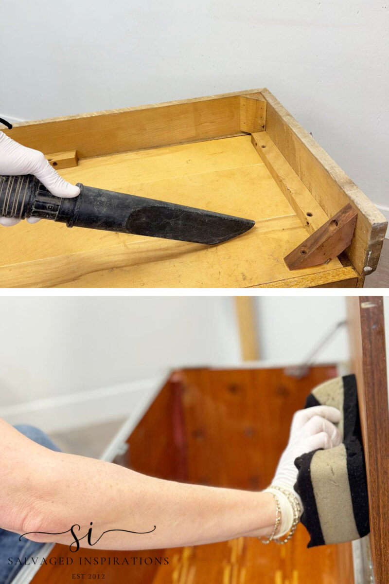 Cleaning Old Blanket Box