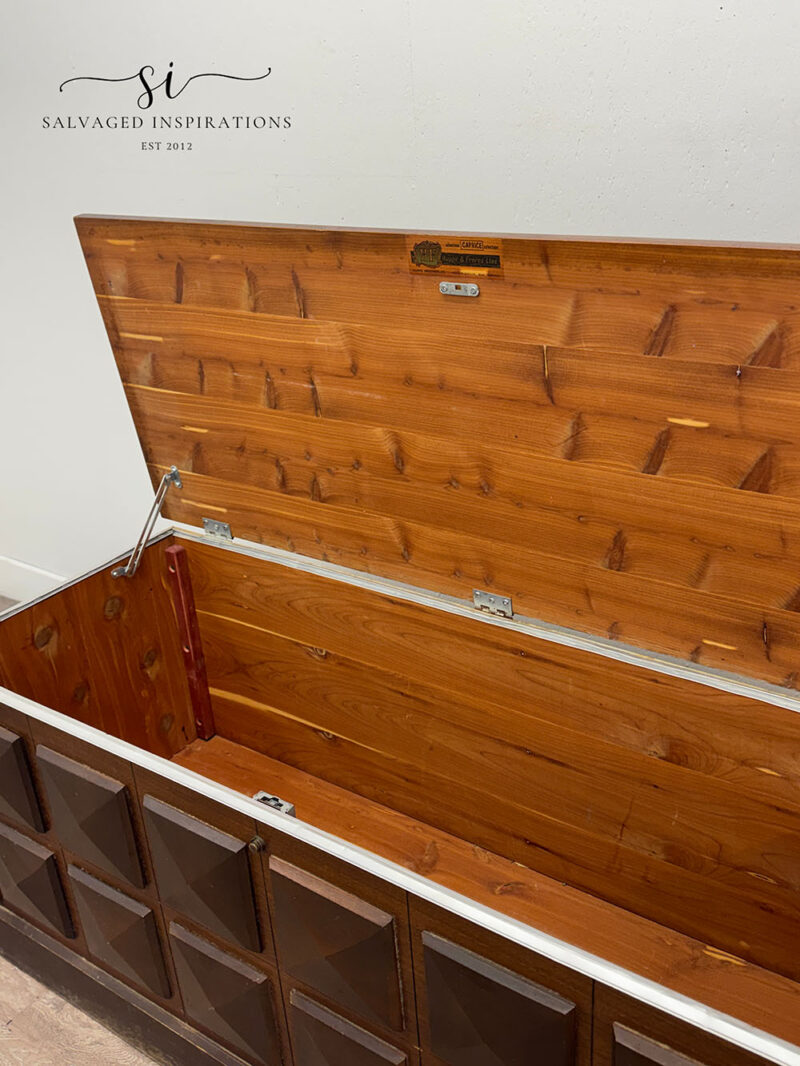 Inside Cedar Lined Blanket Box