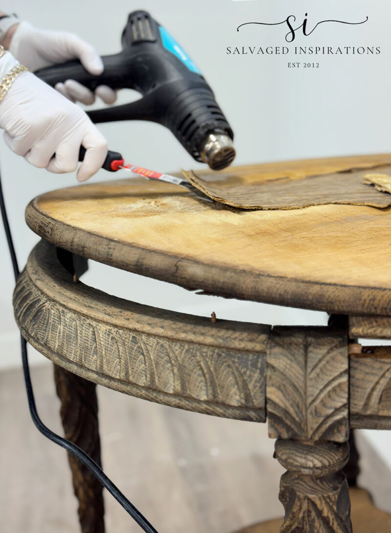 Removing Veneer With Heat Gun