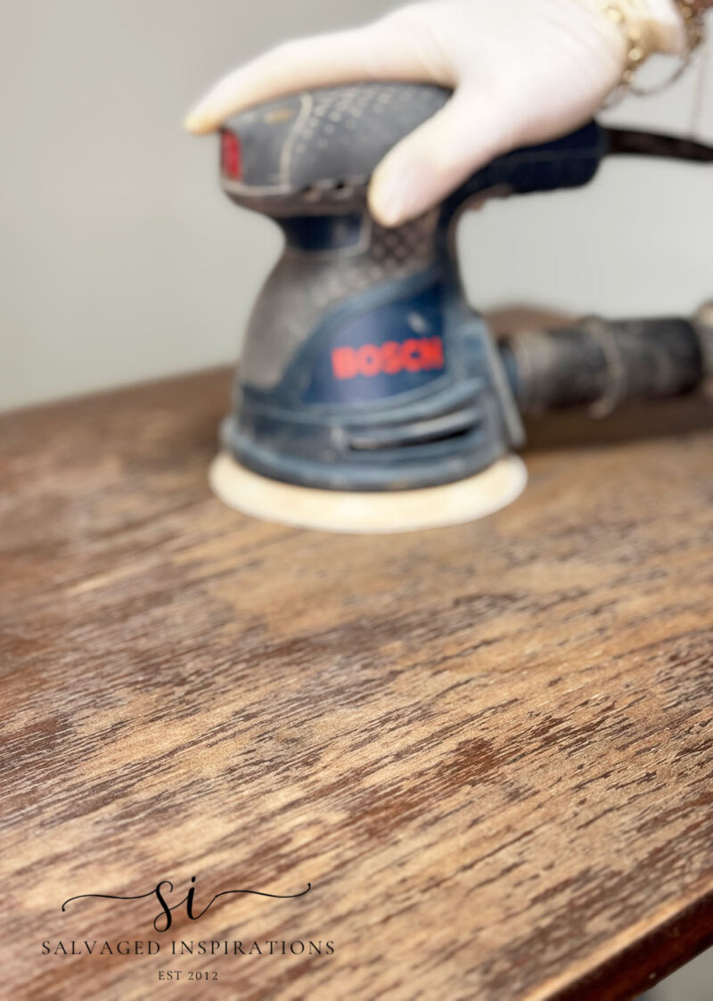 Sanding Finish On Cedar Storage Box