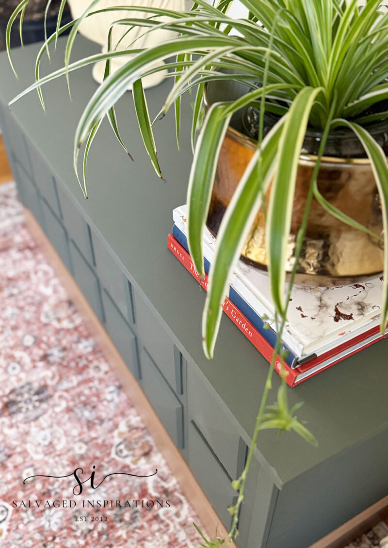 Smooth Painted Top on Furniture Storage Box