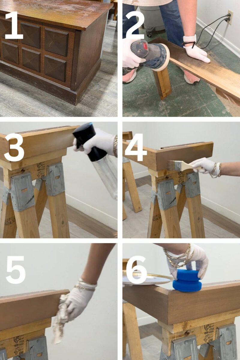 Staining Wood Base of Blanket Box