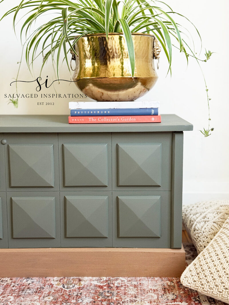 Thrifted Blanket Box Makeover Finished Look