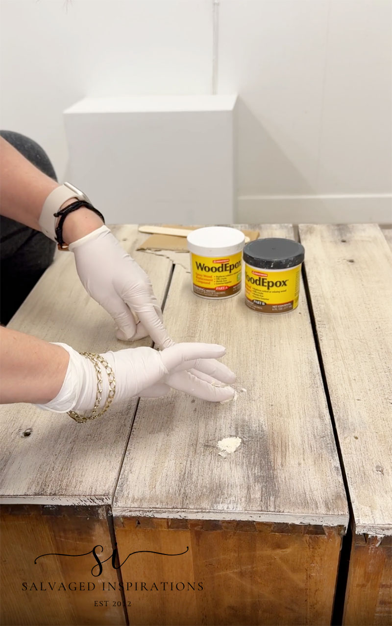 Filling Hardware Holes With Wood Epoxy