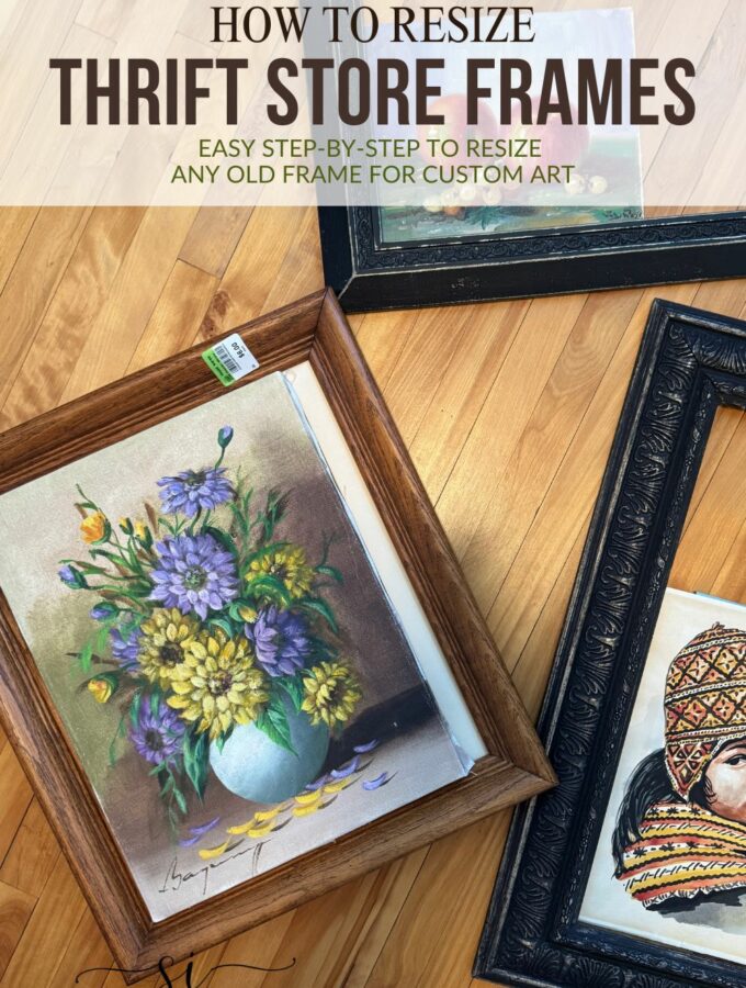 How To Resize A Thirft Store Frame