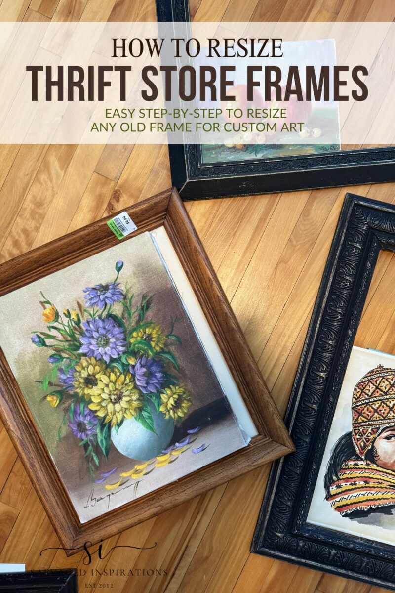 How To Resize A Thirft Store Frame