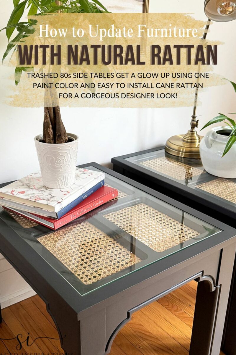 How To Update Furniture With DIY Rattan