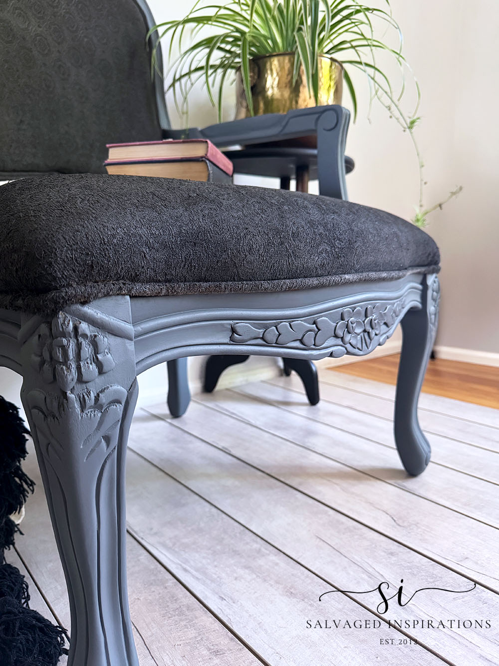 Painted Chair in Black Sands