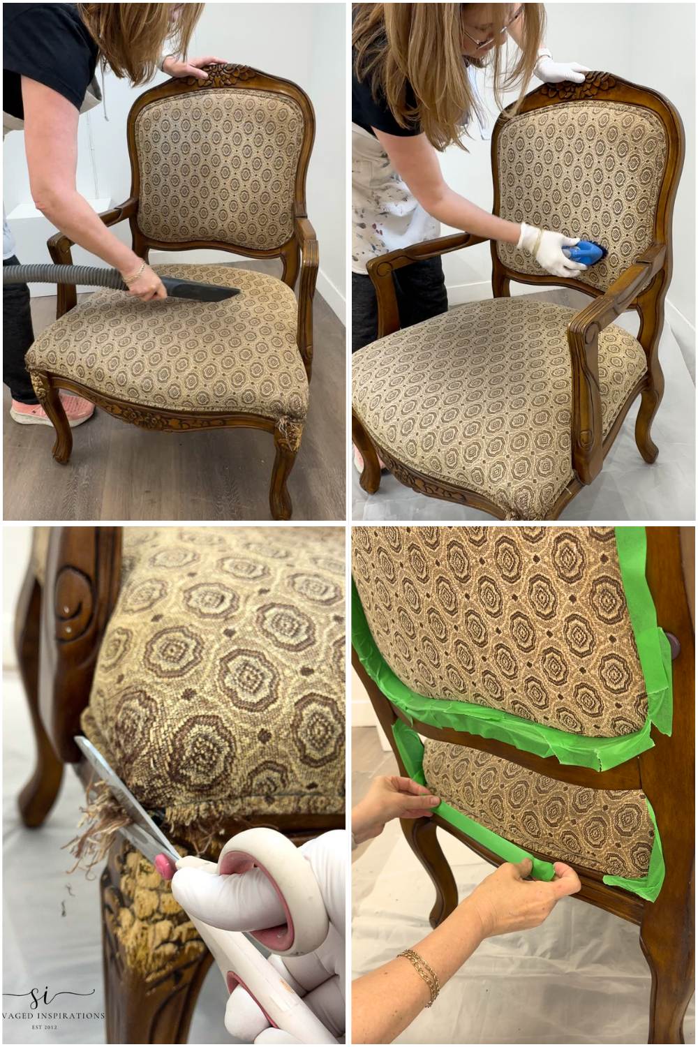 Prepping Upholstered Chair For Paint