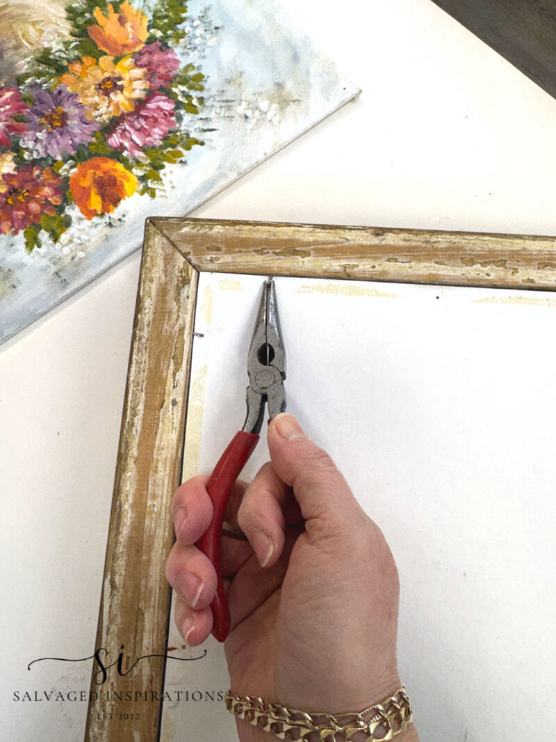 Removing Backing from Thrift Art