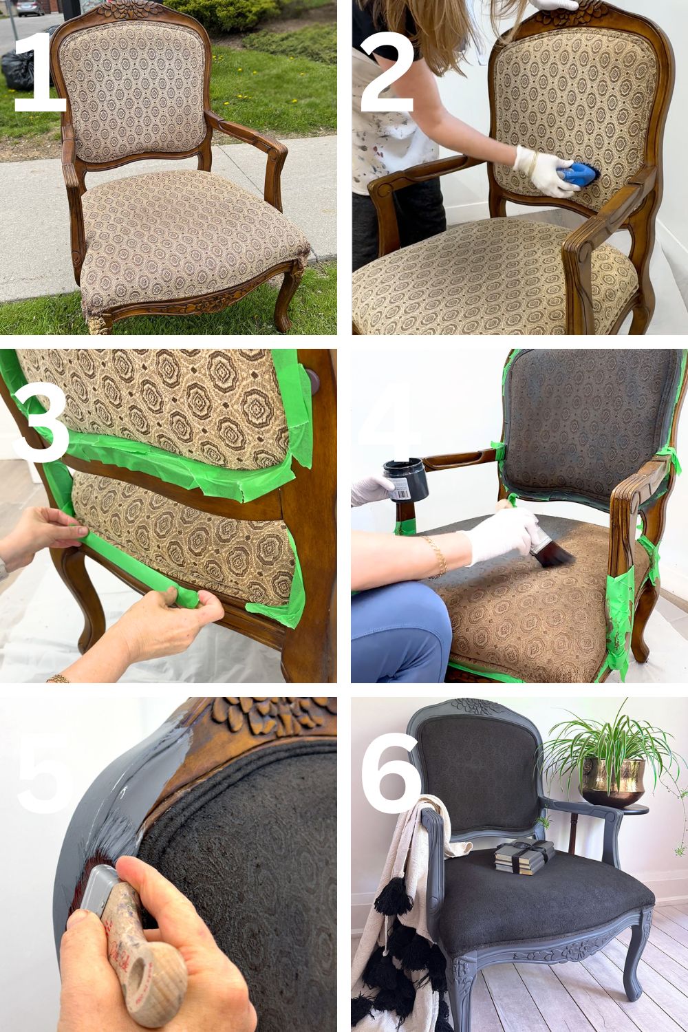 Step-By-Step Painting Fabric Chair
