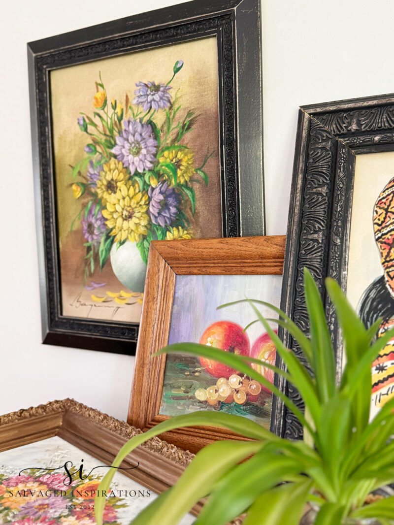 Thrift Art in Resized Thrift Frames