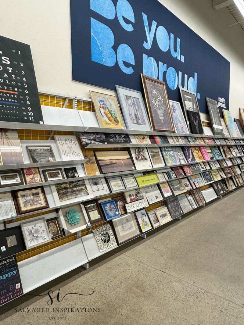 Thrift Store Art and Frame Wall