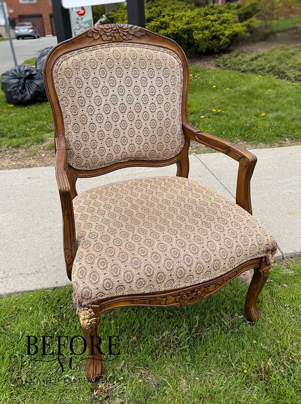 Vintage Chair Curbside - Before