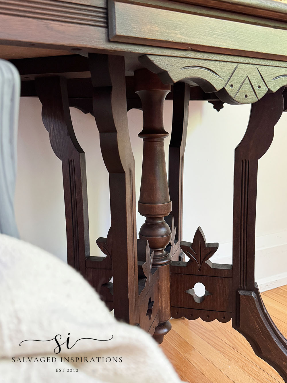 Base of Eastlake Table Wood Carvings