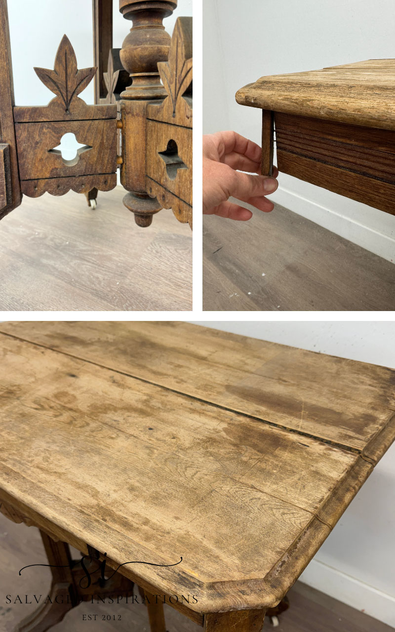 Eastlake Vintage Table In Need Of Repair