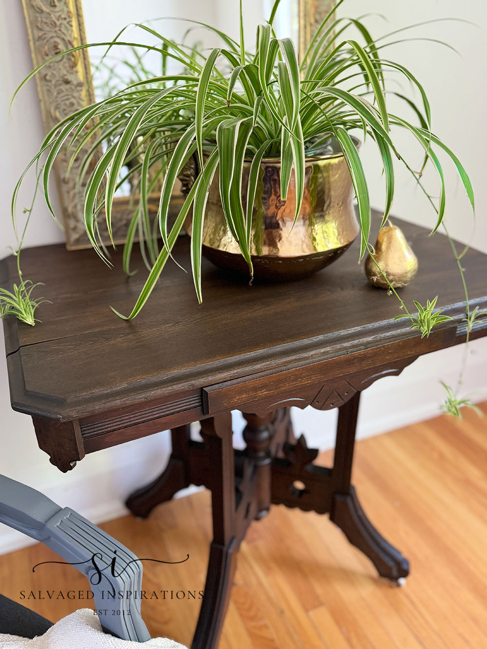 Original Glued Up Table Top On Eastlake Table