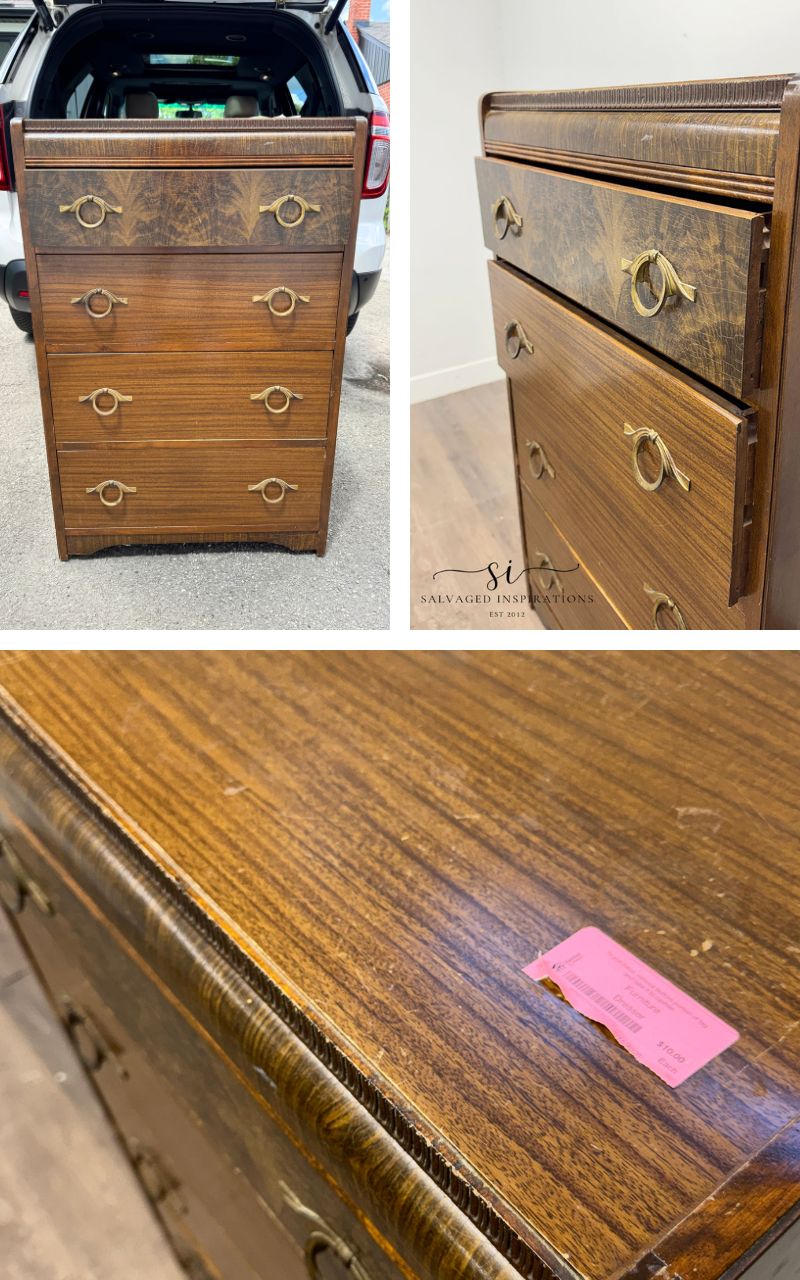 Restore Waterfall Dresser - Before