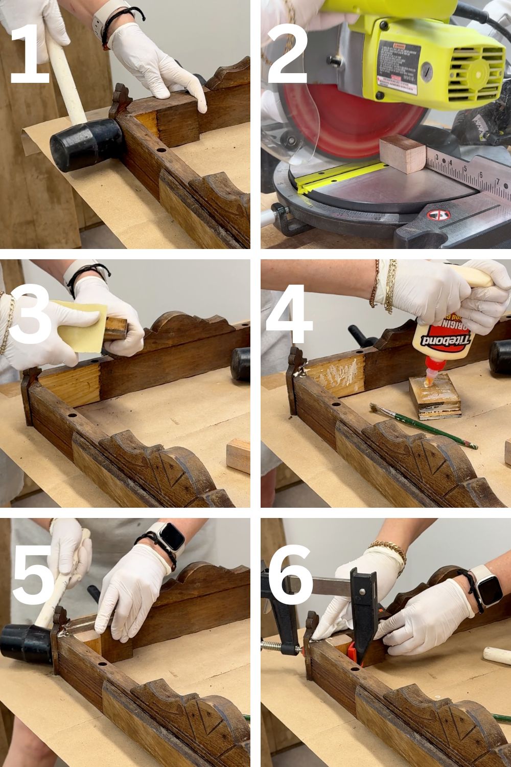 Squaring Up and Gluing Up Table Skirt