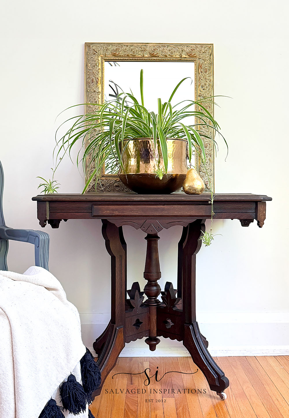 Walnut Stained Eastlake Table