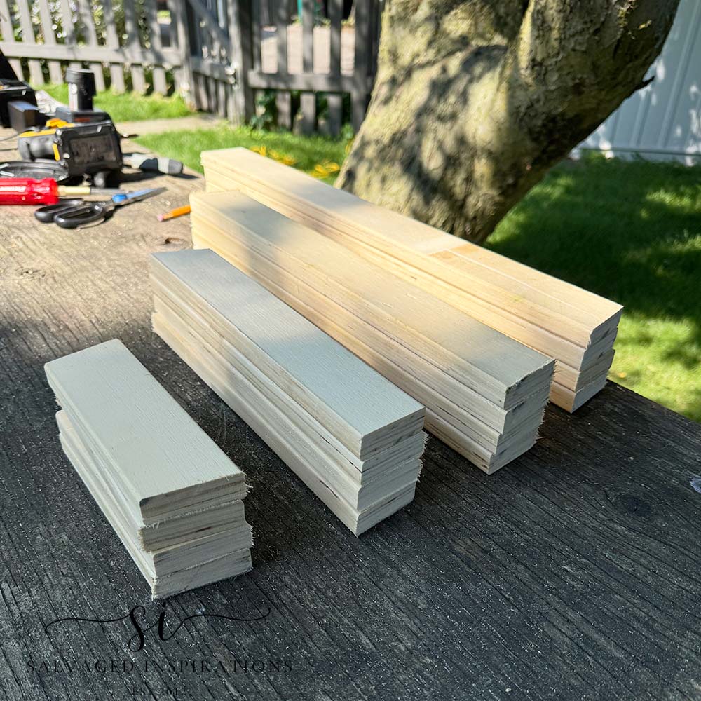 Cut Ikea Wood Bed Slats For DIY Trellis
