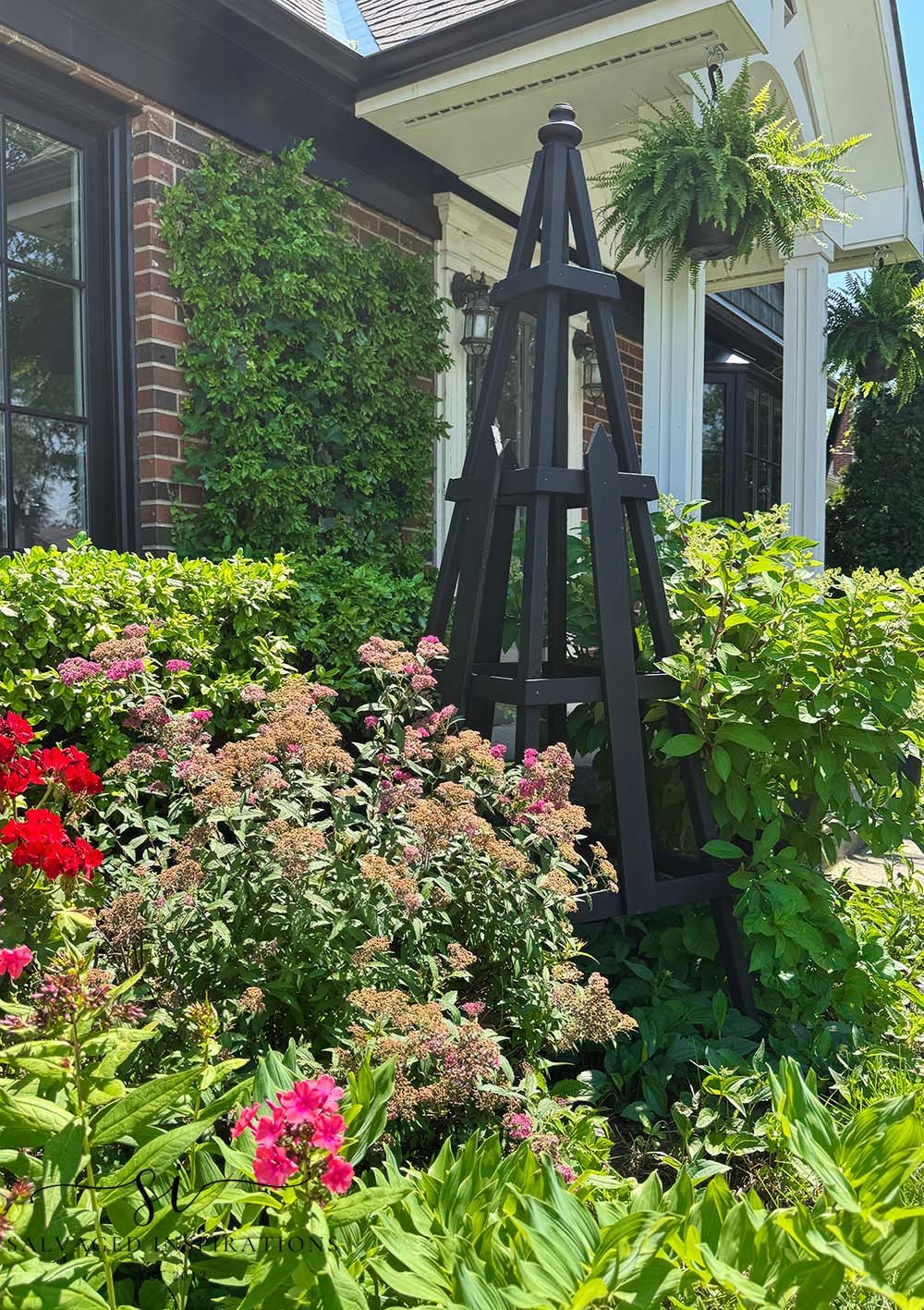 DIY Garden Obelisk with Salvaged Wood