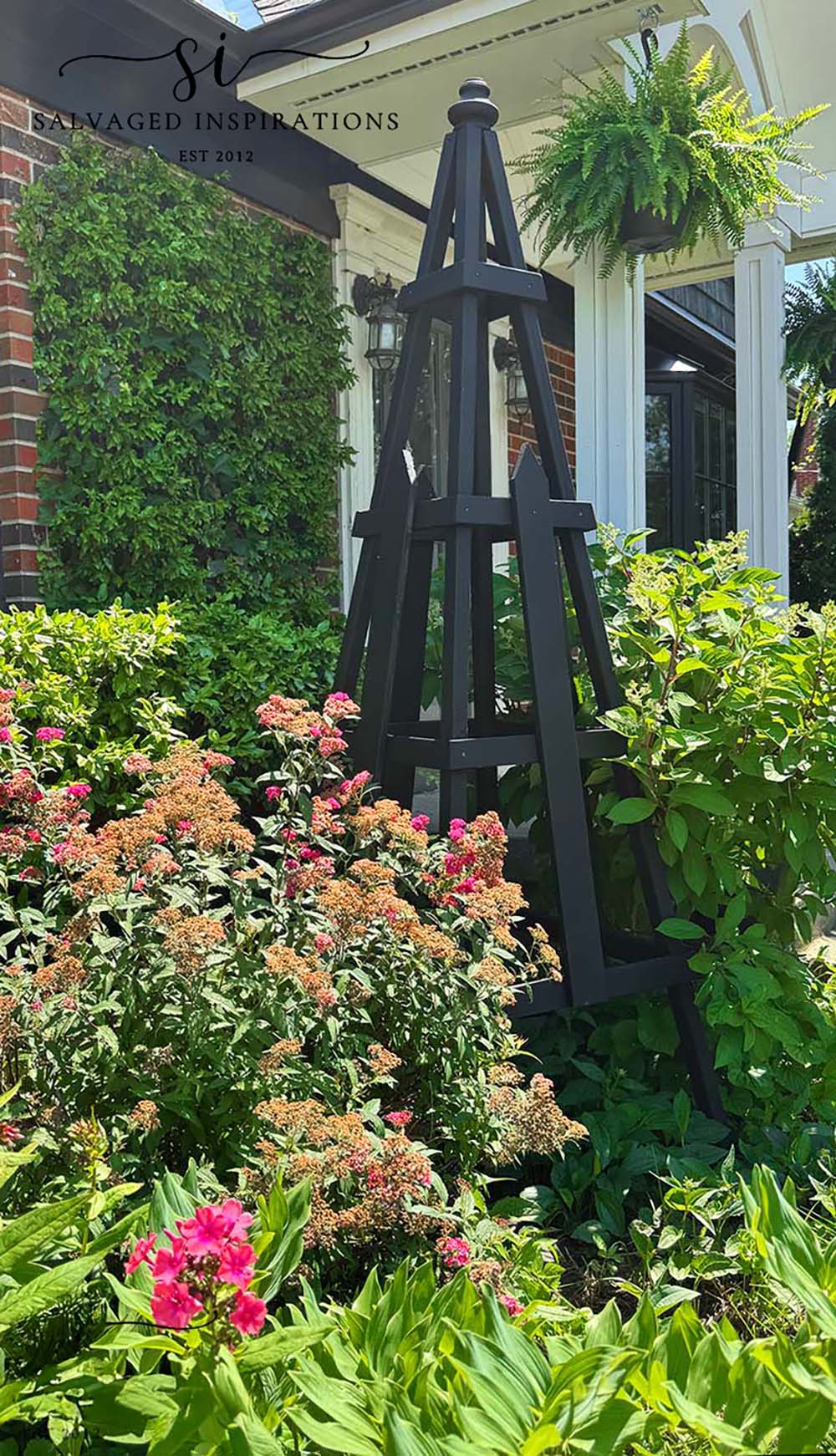 DIY Garden Trellis with Salvaged Wood