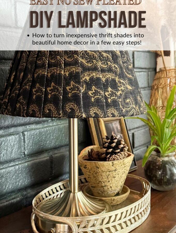 DIY Pleated Lampshade - NO Sew!